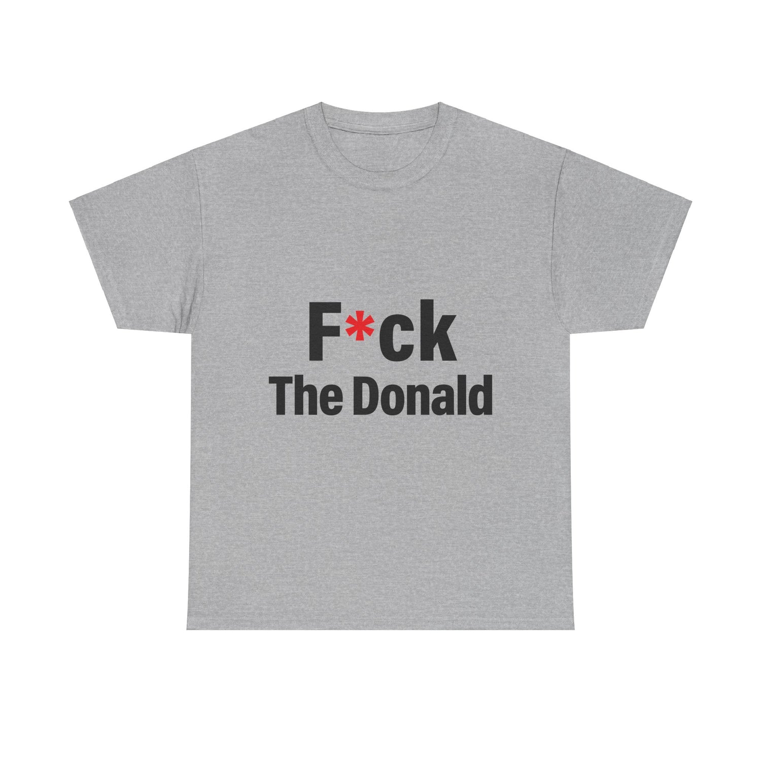 Unisex Heavy Cotton Tee, Harris Walz, Trump, T-shirt, F*ck The Donald