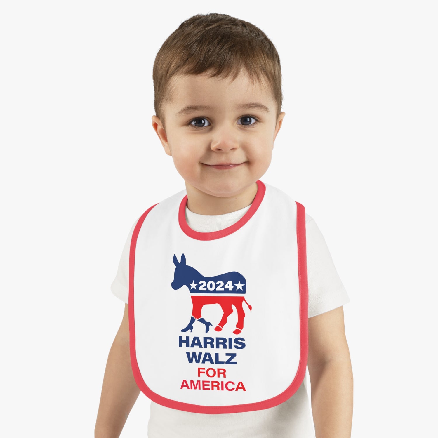 Baby Contrast Trim Jersey Bib LOGO - High Healed DNC Donkey